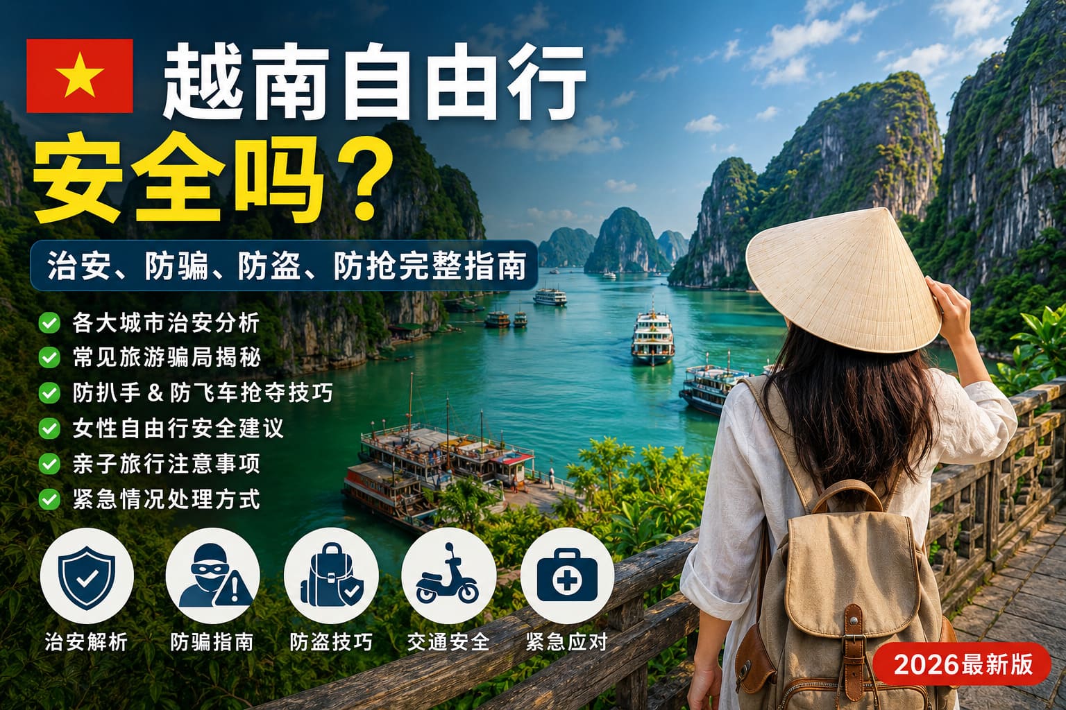 越南自由行安全吗？治安、防骗、防盗、防抢完整指南（2026最新版）